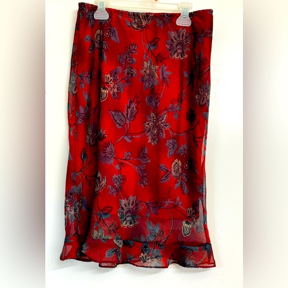 Forever 21 floral slip skirt size medium. - Picture 1 of 5
